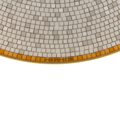 Hermes Porcelain Mosaique Au 24 Gold Coffee Cup and Saucer Set of 2 10 of 12