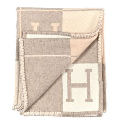 Hermes Wool Cashmere Avalon III Blanket Coco Camomille 2 of 3