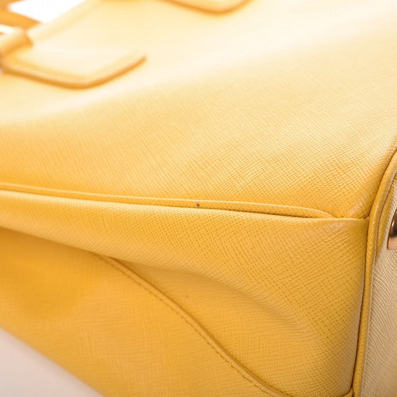 Prada Saffiano Lux Parabole Tote Mimosa 16 of 19