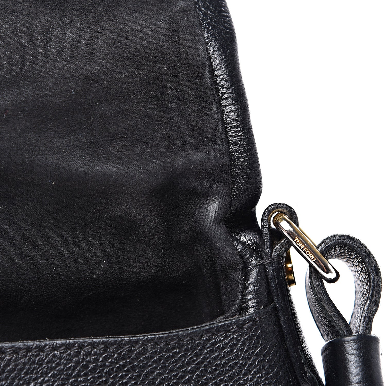Tom Ford Grained Calfskin Medium Jennifer Crossbody Bag Black 11 of 17