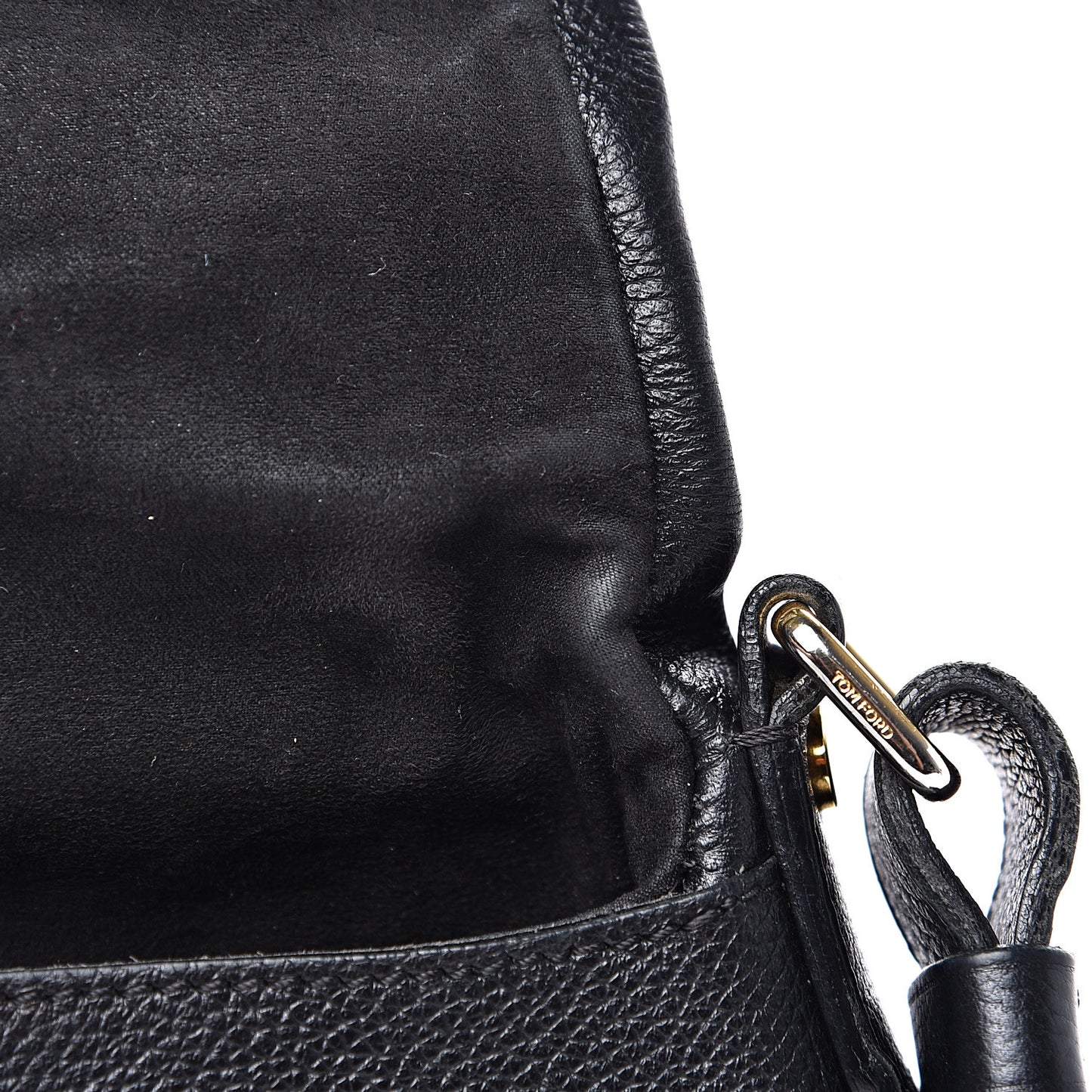 Grained Calfskin Medium Jennifer Crossbody Bag Black