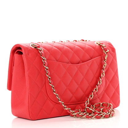 Chanel Caviar Quilted Medium Double Flap Red 3 of 14