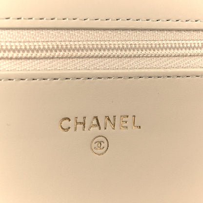 Chanel Calfskin Quilted Perfect Fit Wallet On Chain WOC Beige 6 of 11