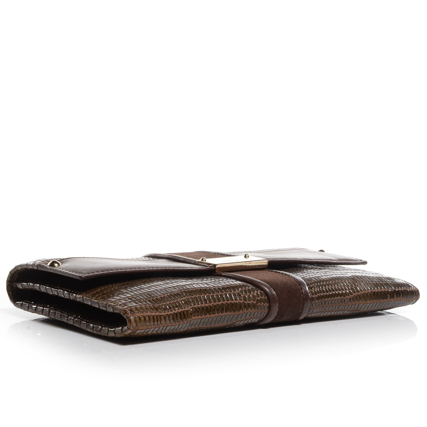 Lizard Embossed Reese Clutch
