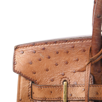Hermes Ostrich Birkin 30 Gold 27 of 28