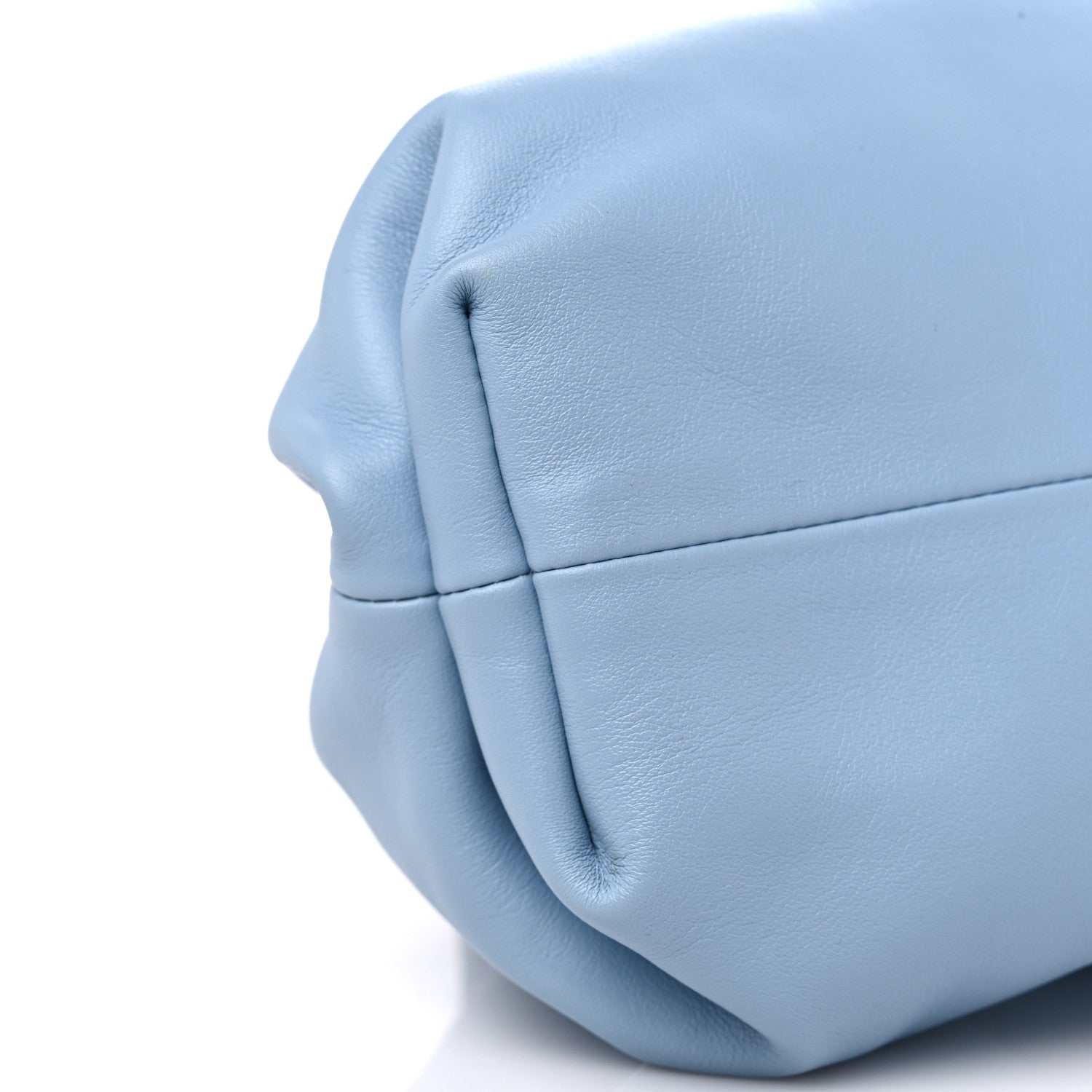 Bottega Veneta Smooth Butter Calf The Pouch Oversized Clutch Ice 8 of 10