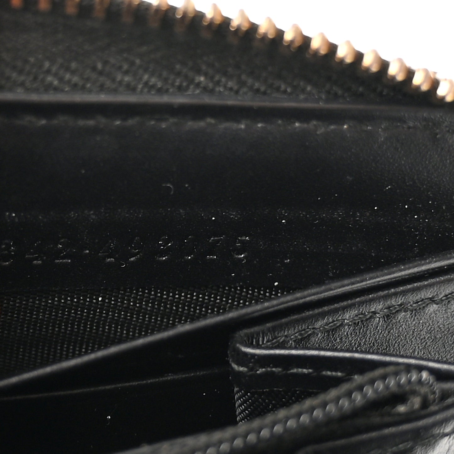 Guccissima GG Pierce Zip Around Wallet Black