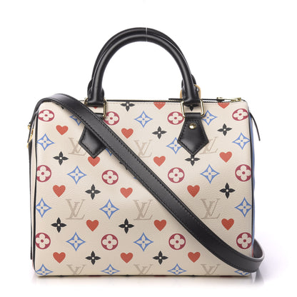 Louis Vuitton Game On Speedy Bandouliere 25 White 1 of 9