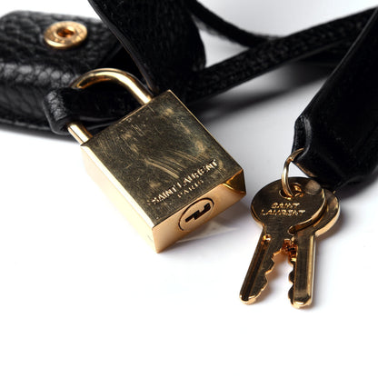 Saint Laurent Grained Calfskin Nano Sac De Jour Black 9 of 11