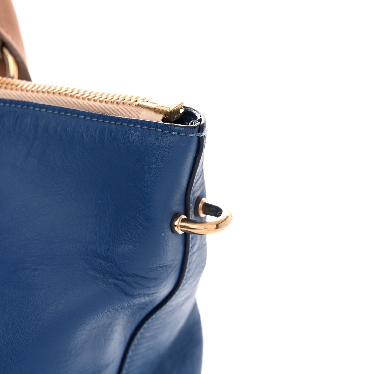 Smooth Calfskin Medium Baylee Tote Sea Water