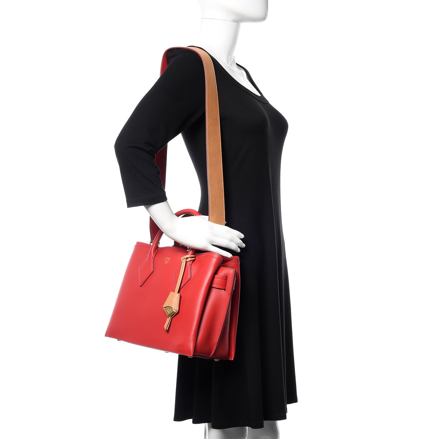 Park Avenue Calfskin Medium Neo Milla Tote Ruby Red