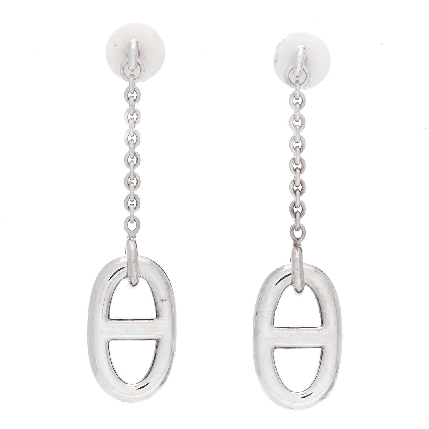 Hermes Sterling Silver Farandole Drop Earrings 1 of 5
