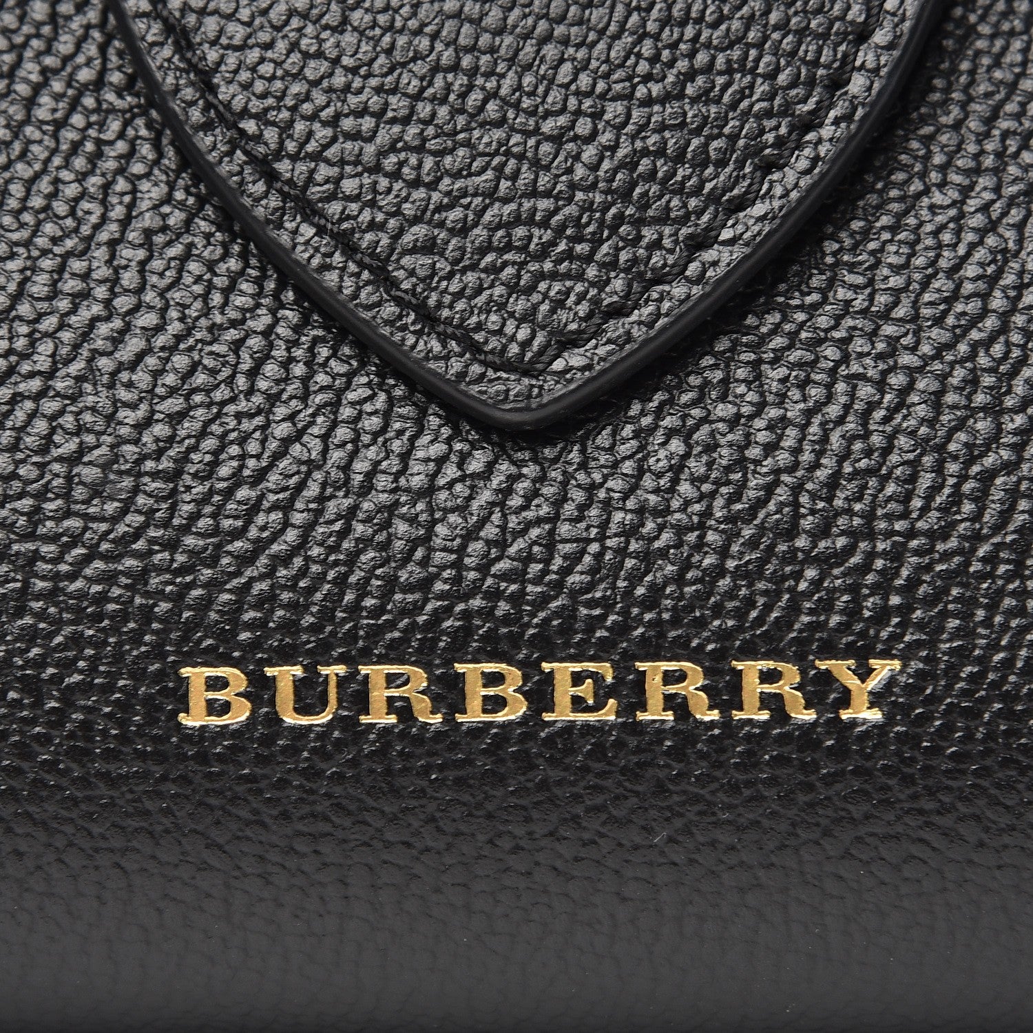 Burberry Soft Grain Calfskin Small Buckle Tote Black 11 of 14