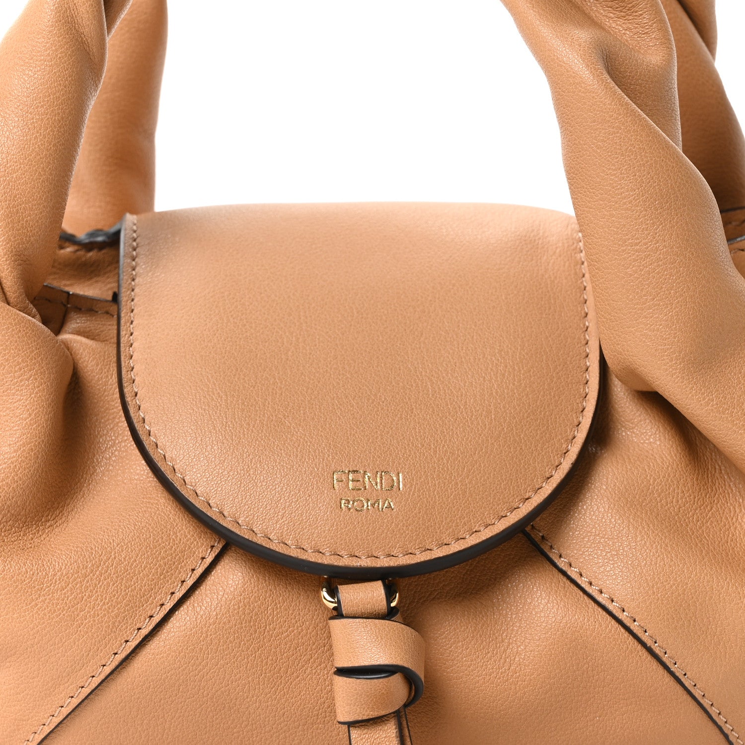 Fendi Calfskin Mini Spy Dark Honey 8 of 10