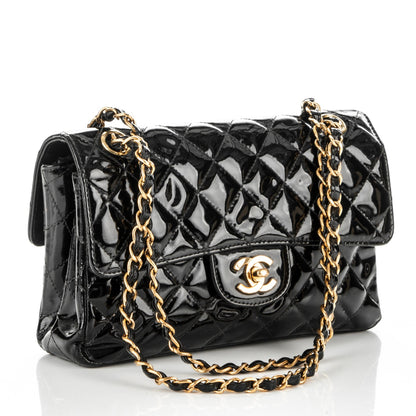 Chanel Patent Small Double Flap Black 3 of 7