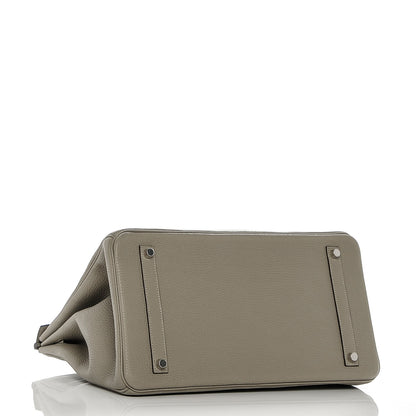 Hermes Taurillon Clemence Birkin 35 Sauge 4 of 8