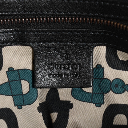 Gucci Guccissima Medium Babouska Dome Bag Black 6 of 9