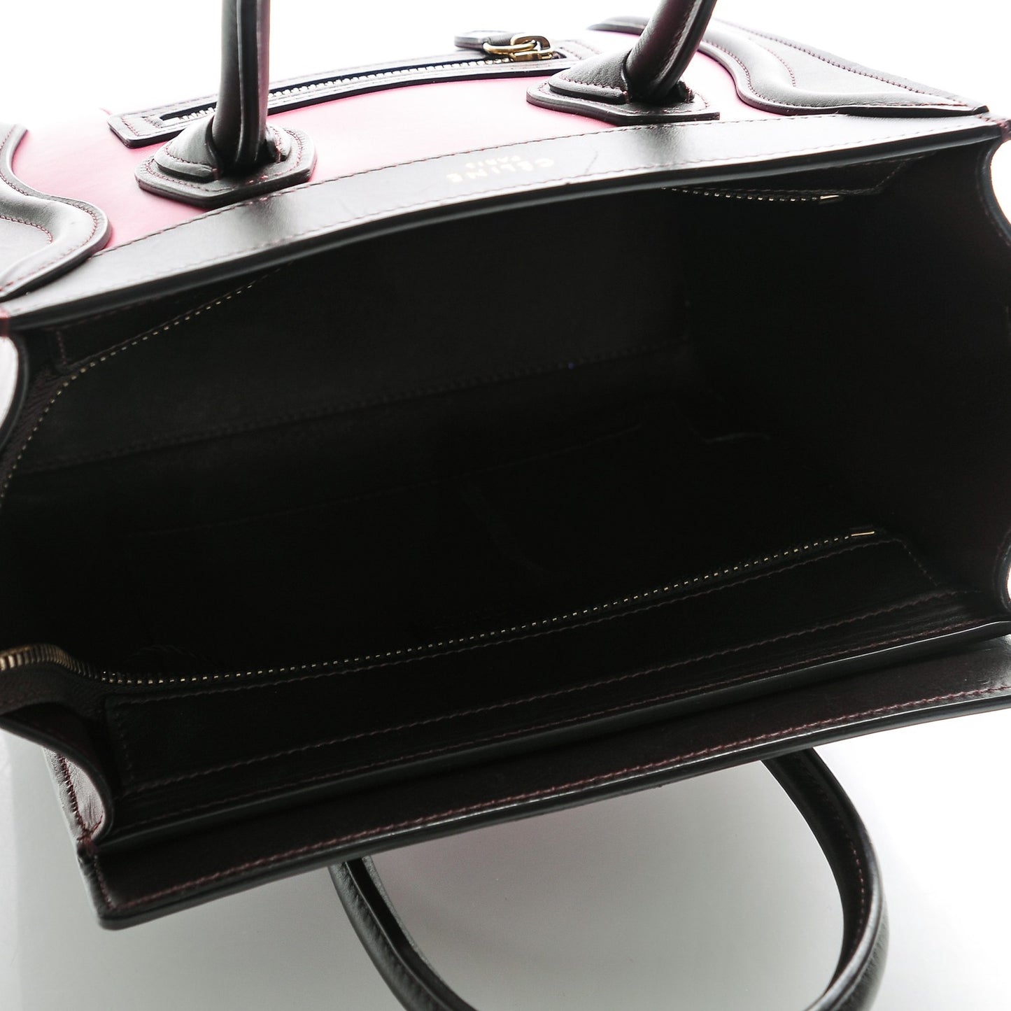 Satin Calfskin Nano Tri-Color Luggage Orchid