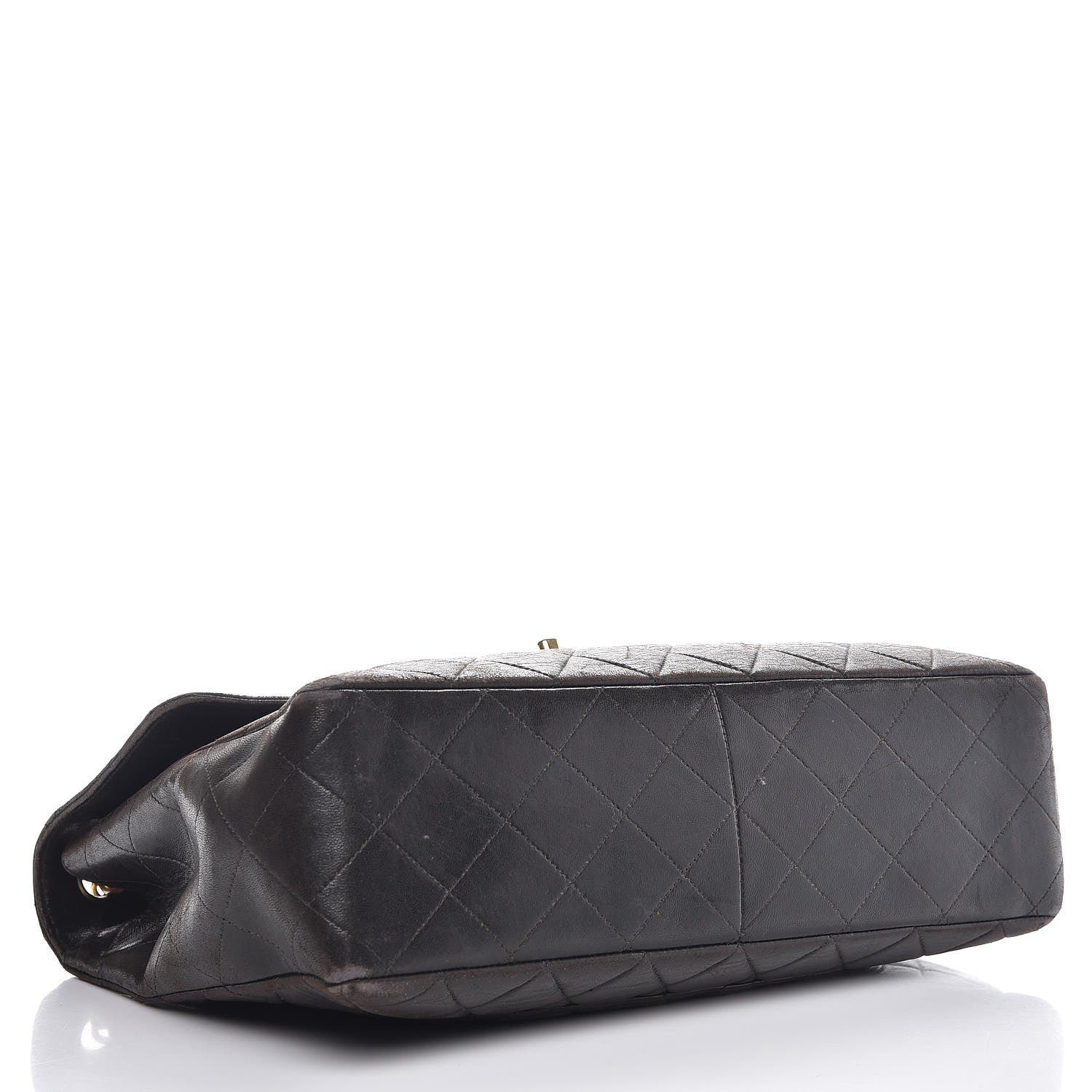 Chanel Lambskin Quilted Jumbo Single Flap Brown 4 of 19