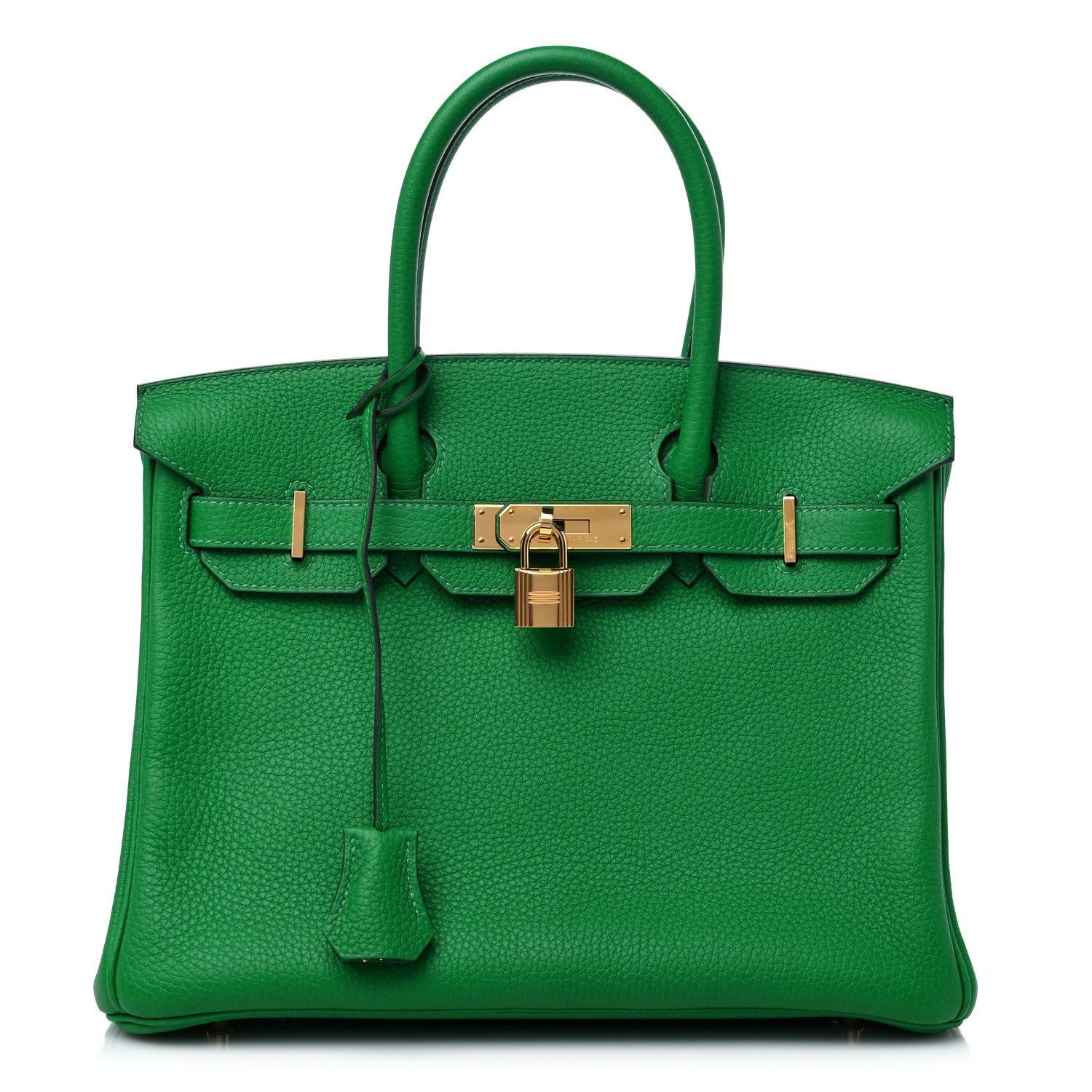 Hermes Taurillon Clemence Birkin 30 Bamboo 1 of 13