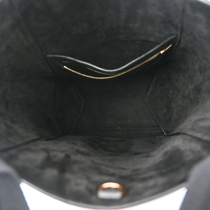 Celine Soft Grained Calfskin Sangle Bucket Bag Black 5 of 9