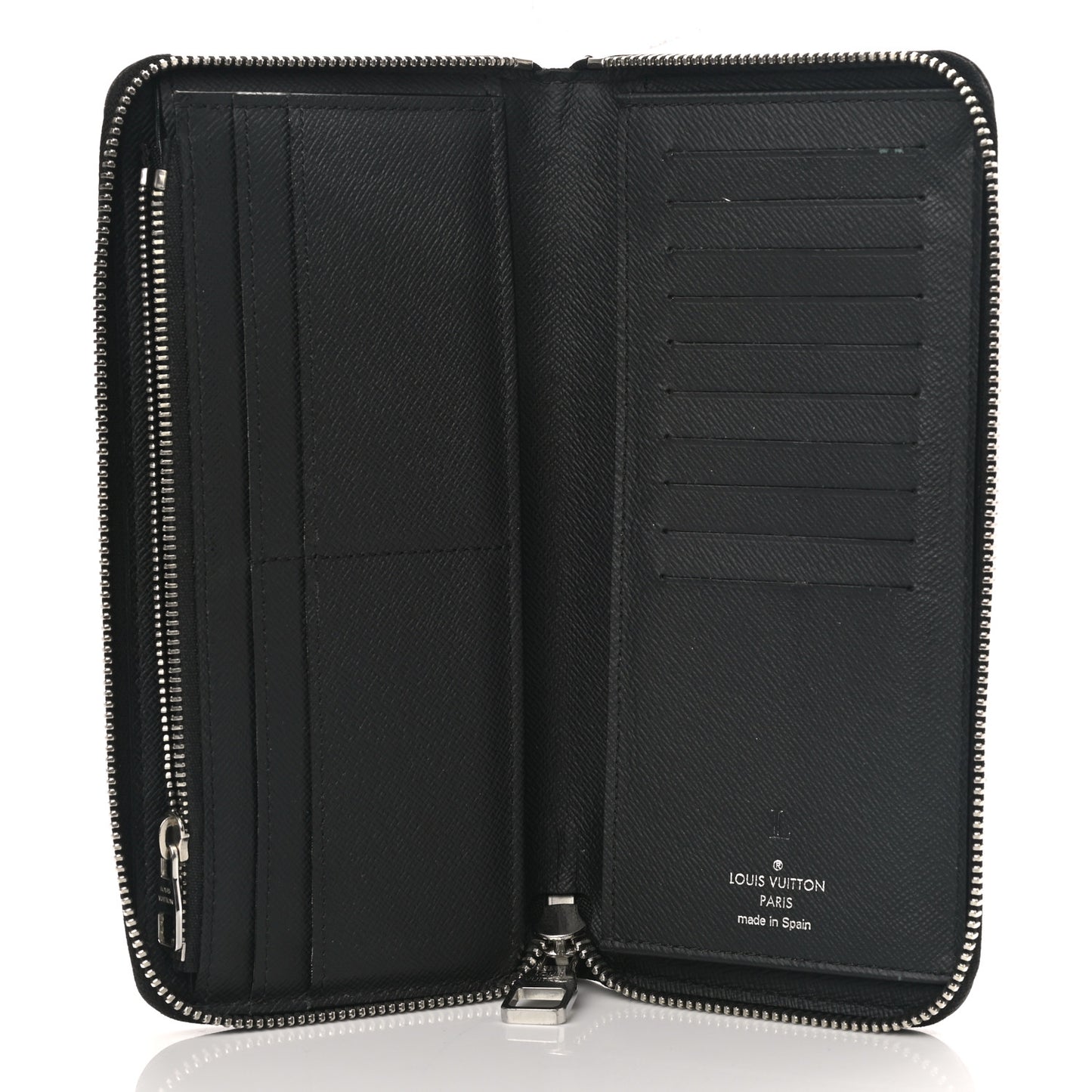 Epi Zippy Vertical Wallet Black