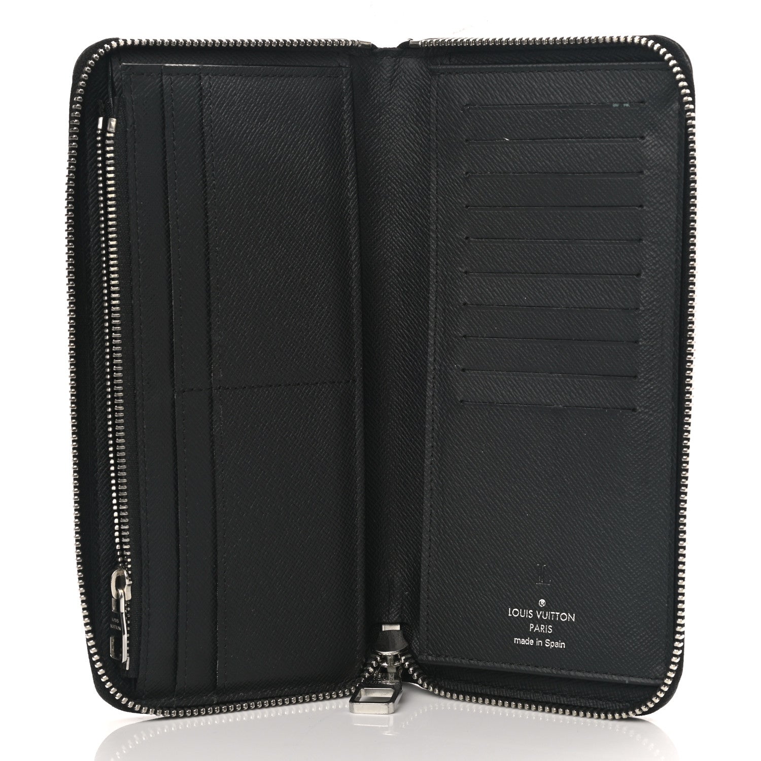 Louis Vuitton Epi Zippy Vertical Wallet Black 6 of 10
