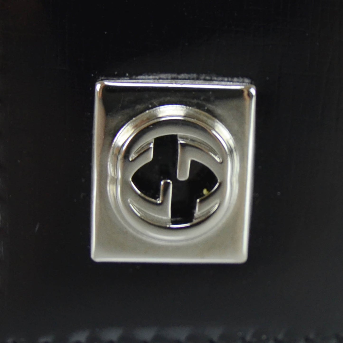 Leather GG Key Holder Black