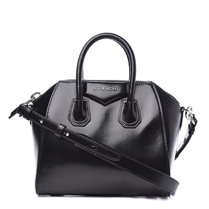 Givenchy Shiny Lord Calfskin Mini Antigona Black 1 of 12