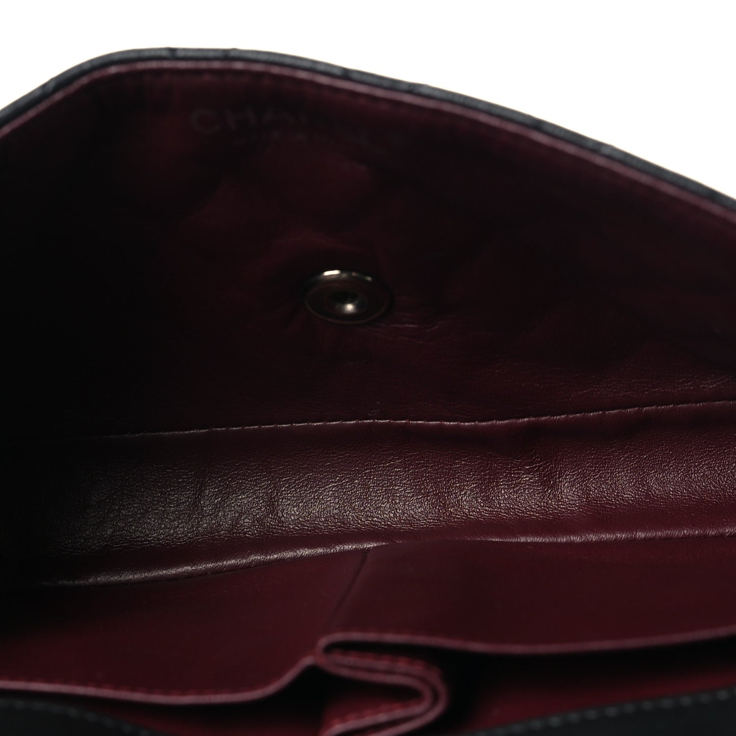 Lambskin Quilted East West Flap Black