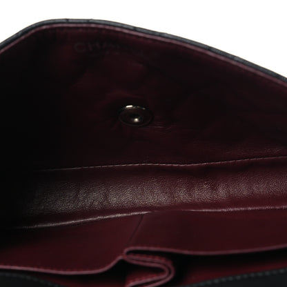 Chanel Lambskin Quilted East West Flap Black 5 of 10