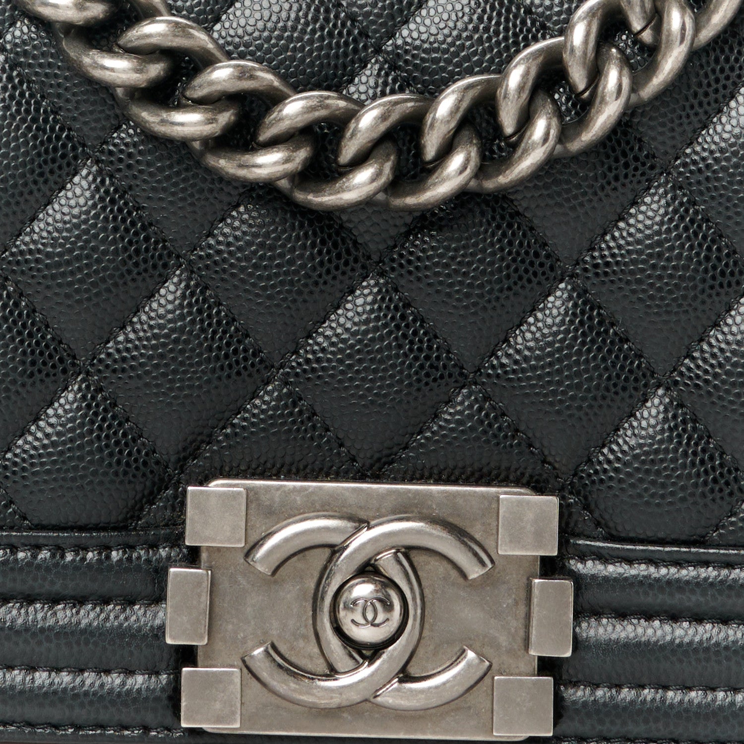 Chanel Caviar Quilted Small Boy Flap Black 8 of 10