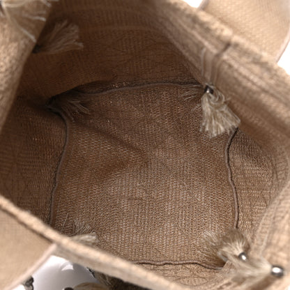 Christian Dior Canvas Embroidered D-Bubble Bucket Bag Beige 4 of 4