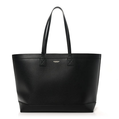 Burberry Grainy Calfskin Medium London Tote Bag Black 1 of 10