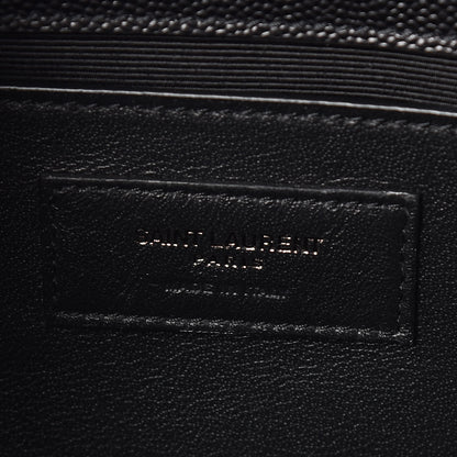 Saint Laurent Grain De Poudre Small Monogram Kate Satchel Black 8 of 9