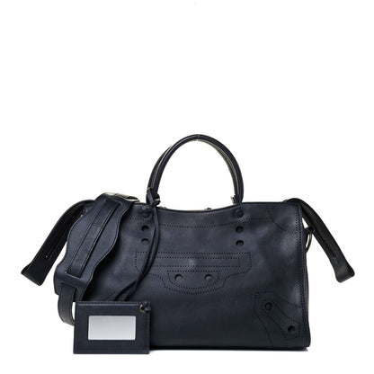 Balenciaga Veau Soyeux Perforated Blackout Hardware S City Black 1 of 4