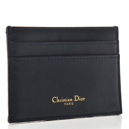 Christian Dior Oblique Calfskin Card Holder Black 3 of 6