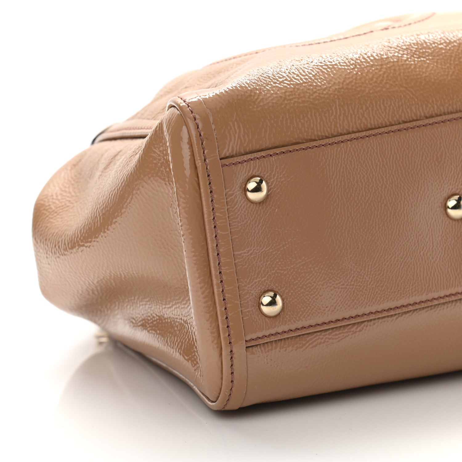 Gucci Patent Small Soho Shoulder Bag Dark Cipria 9 of 10