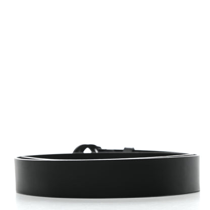 Gucci Selleria Calfskin Monochrome Interlocking G 37mm Belt 90 36 Black 2 of 9