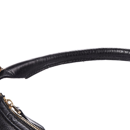 Gucci Pebbled Calfskin Guccissima Trim Medium Signoria Hobo Black 10 of 17