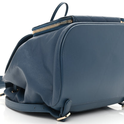 Chanel Caviar Quilted Business Affinity Backpack Blue 9 of 10