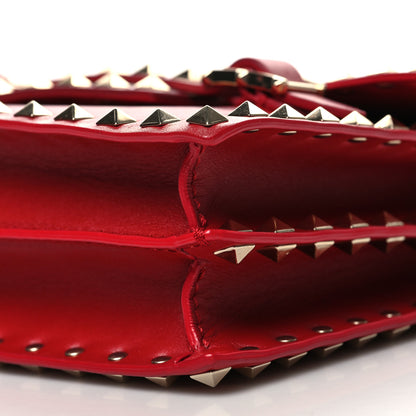 Valentino Garavani Calfskin Rockstud Flap Shoulder Bag Rosso Valentino 10 of 11