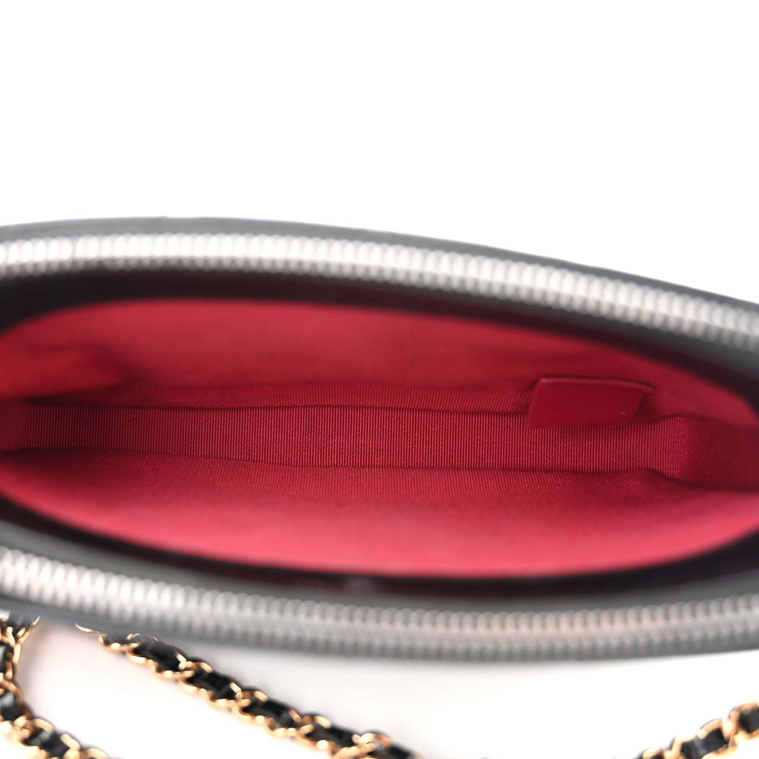 Chanel Aged Calfskin Quilted Small Gabrielle Clutch With Chain Black 5 of 12