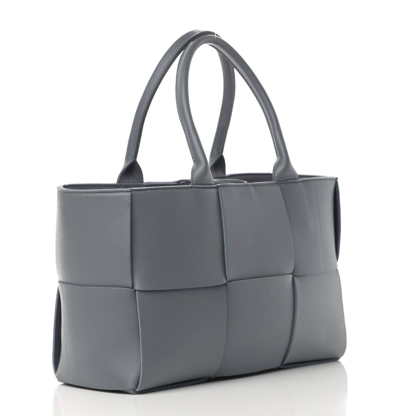 Nappa Maxi Intrecciato Small Arco Tote Thunder