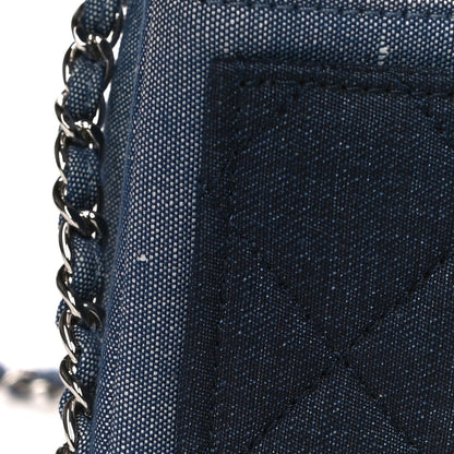 Chanel Denim Quilted Small Medallion Flap Blue 21 of 27