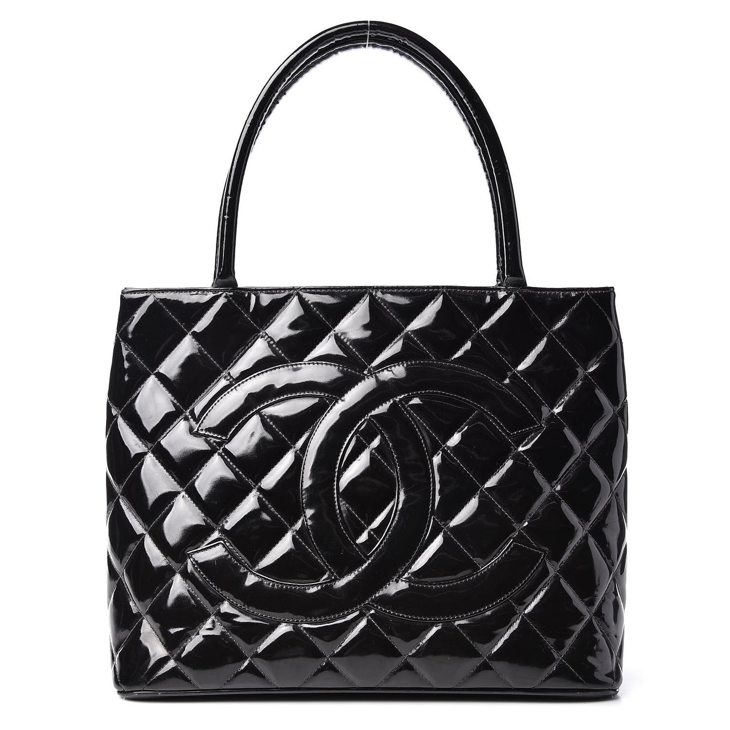 Patent Medallion Tote Black