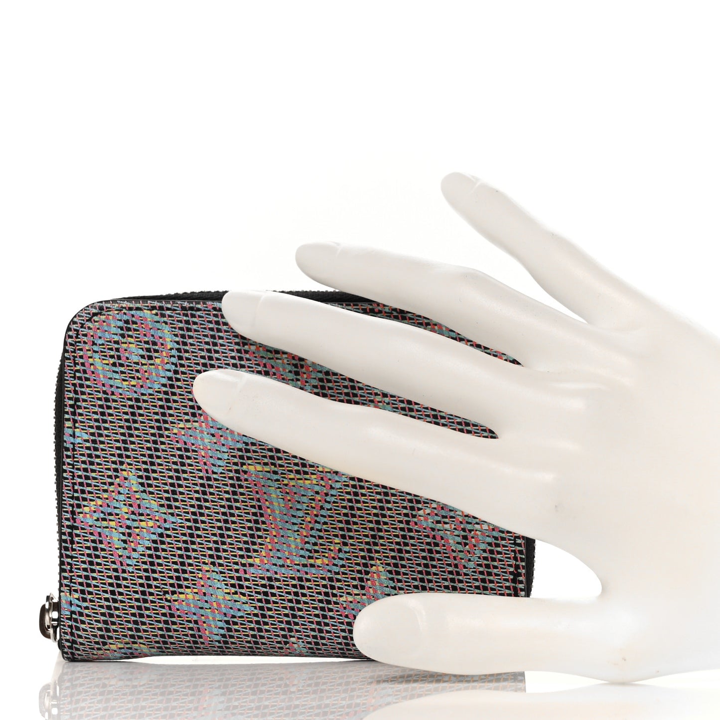 Calfskin Monogram LV Pop Zippy Coin Purse Blue