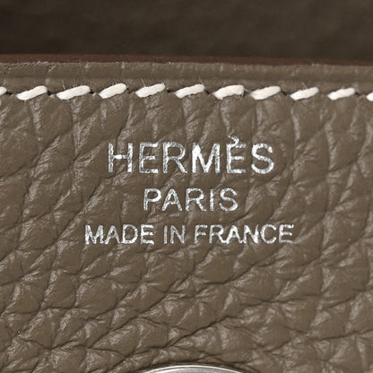 Hermes Taurillon Clemence Lindy 26 Etoupe 6 of 12