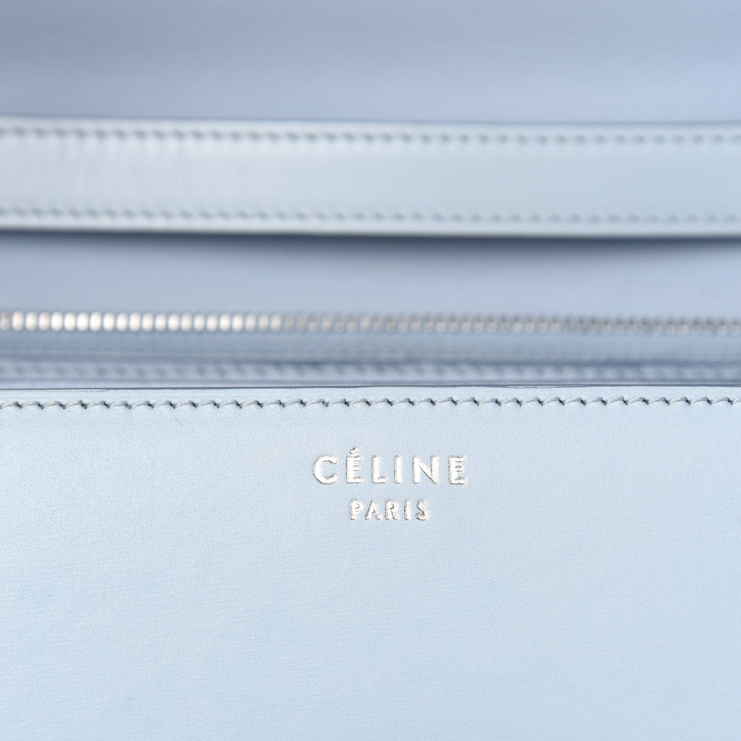 Celine Box Calfskin Medium Classic Box Pale Blue 8 of 10