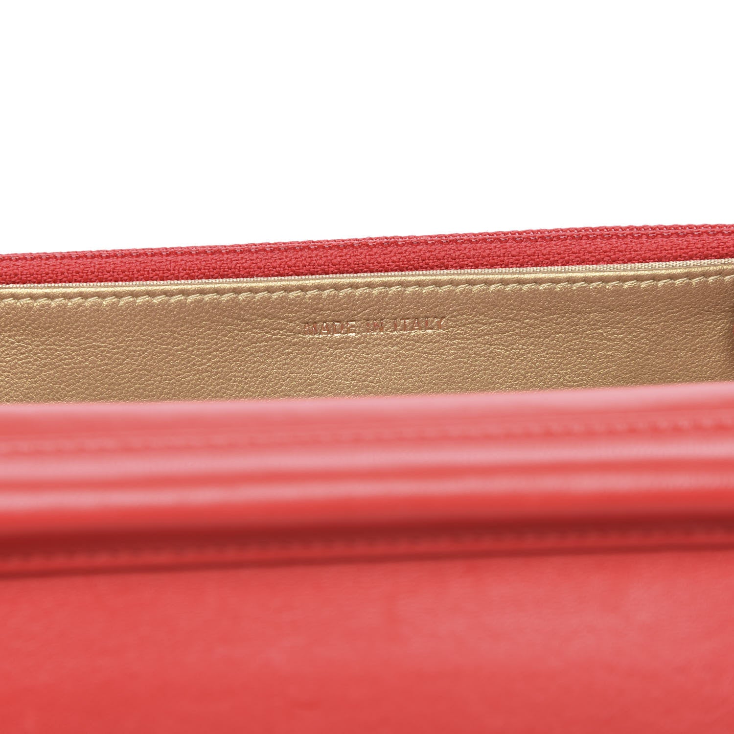 Chanel Lambskin Quilted CC Pearl Crush Wallet on Chain WOC Red 6 of 14